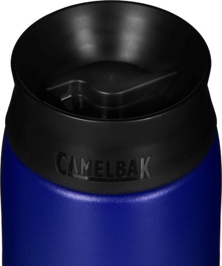 Camelbak Hot Cap Travel Mug Glass Thermos Stainless Steel BPA Free 600ml Navy with Mouthpiece