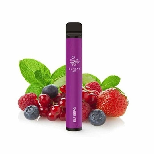 Elf Bar Disposable Electronic Cigarette 600 Puffs Elf Berg 2ml 20mg Elf Berg Purple