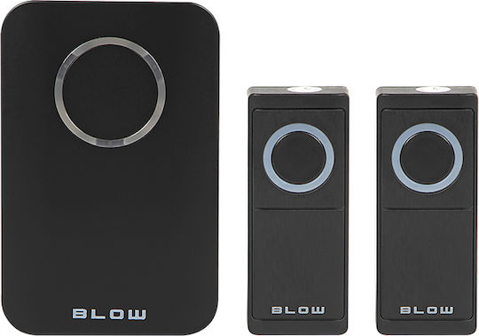Blow Wireless Door Bell Black