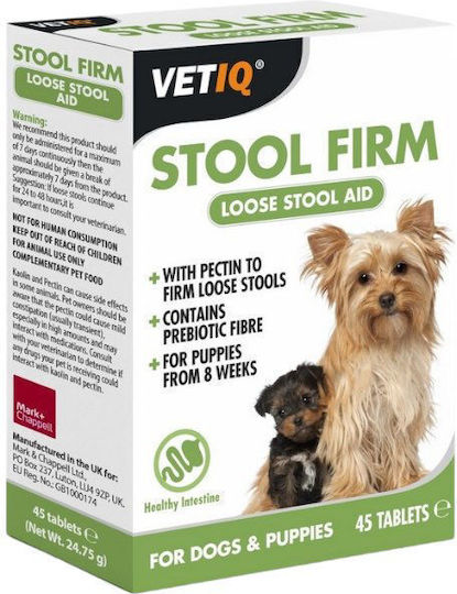 VetIQ Stool Firm Ασβέστιο Σκύλου σε Δισκία 45 tabs