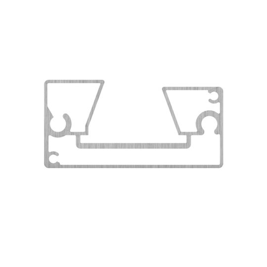 Showood Handlauf für Gartenzaun aus Aluminium 560cm 1Stück