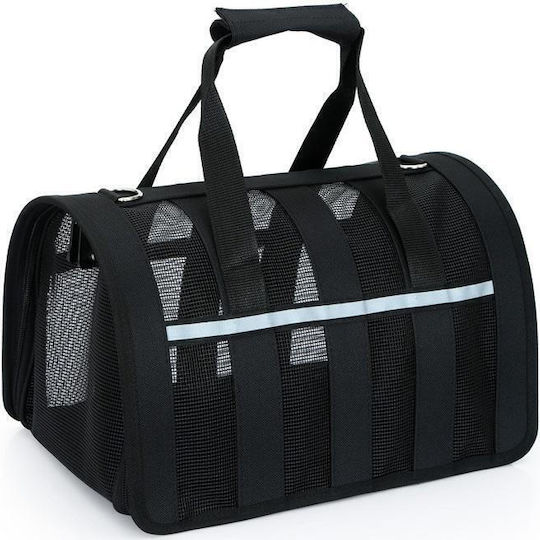Denik Pets Umhängetasche für Hunde / Katzen Schwarz L49xB28xH27cm.