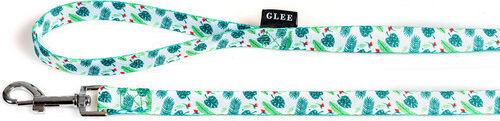 Glee Hundeleine/Führleine Riemen Palm Leaf in Türkis Farbe 1.2m x 2cm