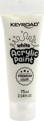 Keyroad Acrylic Paint Acrylic Paint Set White 75ml 1pcs KR972203