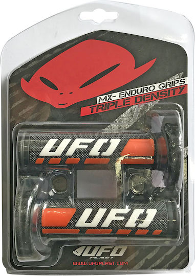 UFO Motorcycle Grips in Orange Colour