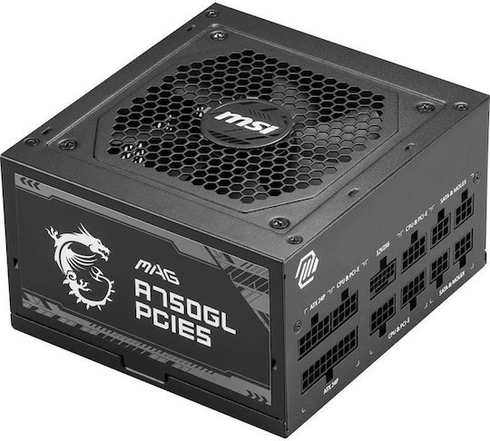 MSI MAG A750GL PCIE5 750W Black Computer Power Supply Full Modular 80 Plus Gold