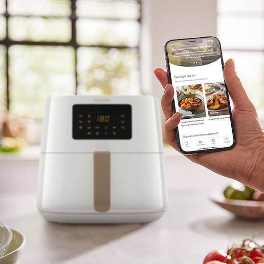 Philips HD9280/70 Air Fryer with Wi-Fi 6.2lt White