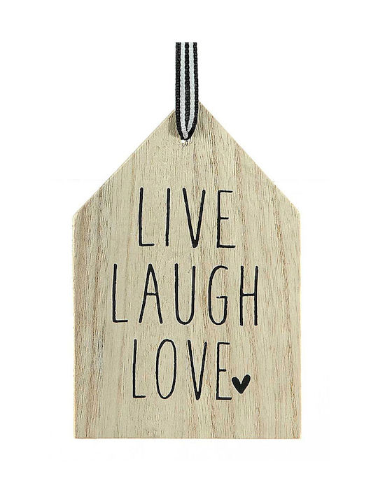 Holz Herz Weihnachtsbaumschmuck Grau 10cm