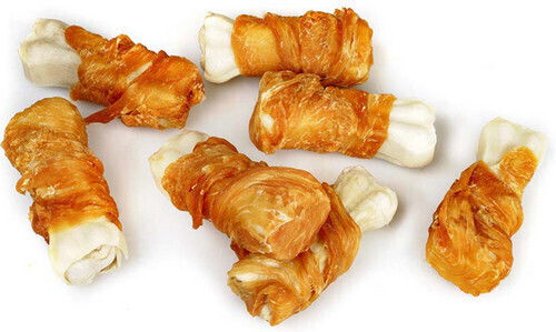 Celebrate Freshness The Barkers Pressed Bone Knochen für Hunde mit Geschmack Huhn 8cm 30gr