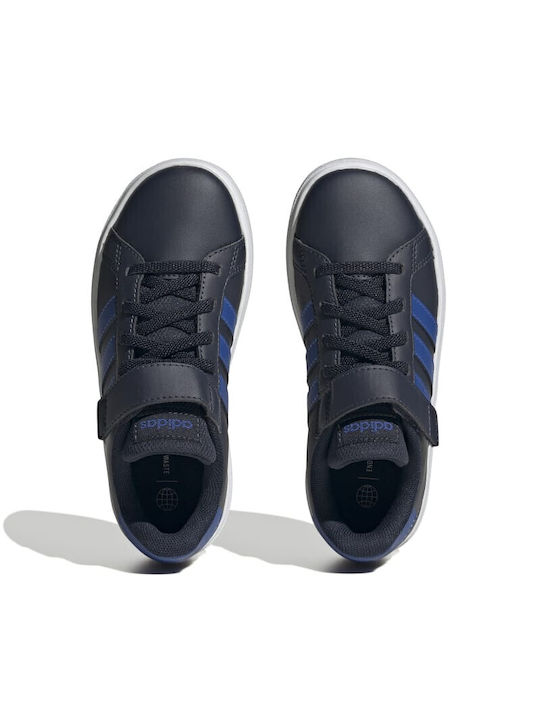 Adidas Παιδικά Sneakers Grand Court 2.0 με Σκρατς Μαύρα