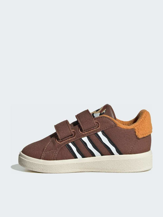 Grand Court GRAND COURT Kids Sneakers with Scratch Brown