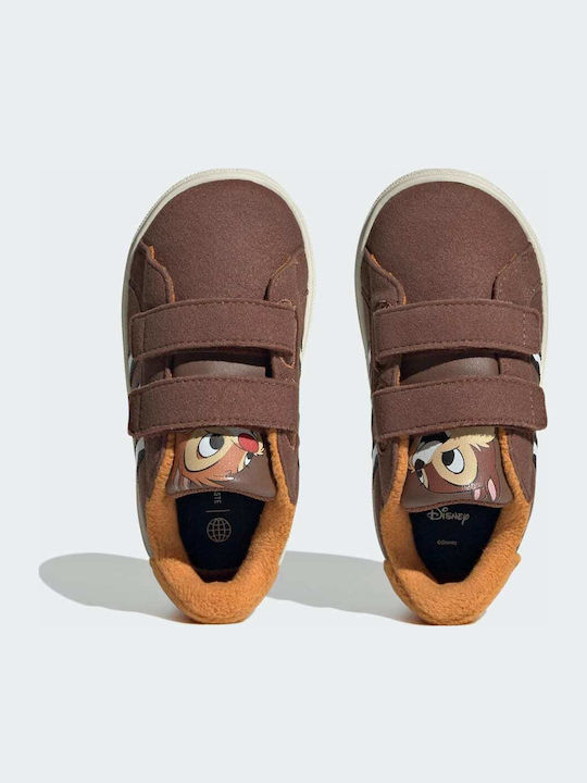 Grand Court GRAND COURT Kids Sneakers with Scratch Brown