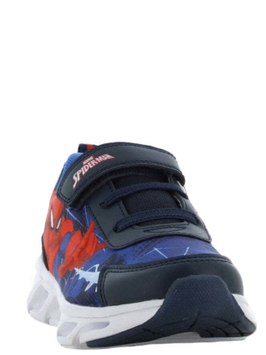 Παιδικά Sneakers με Σκρατς & Φωτάκια Μπλε