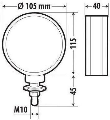 Lampa Truck Volume Lights 1pcs 24V - Multicolour L4146.3