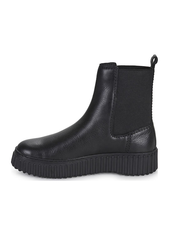 Torhill Maple Leather Women's Chelsea Boots Black