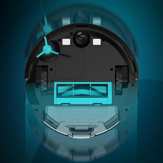 Cecotec Conga 7490 Eternal Genesis Σκούπα Ρομπότ με Χαρτογράφηση Laser & Απορρόφηση 3000Pa Μαύρη