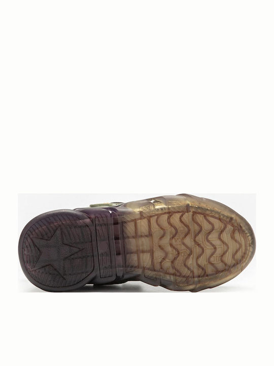 Παιδικά Sneakers με Σκρατς Χακί