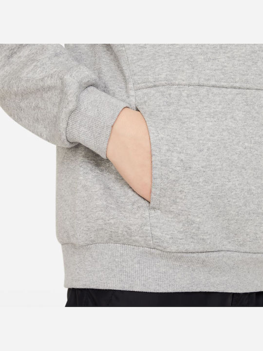 Fleece Kids Sweatshirt with Hood Gray Sportswear Club