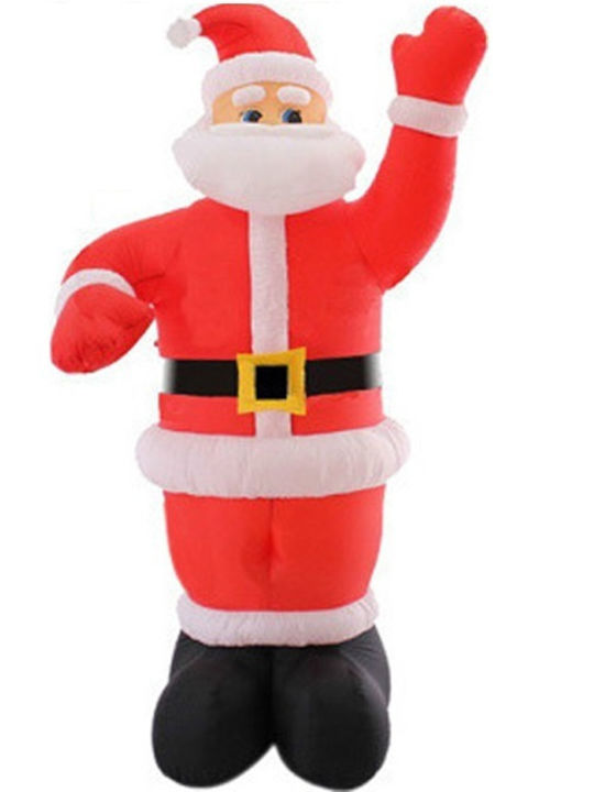 Outdoor Inflatable Illuminated Santa Claus Electric Red