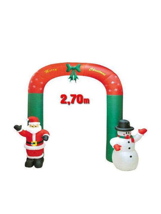 Outdoor Inflatable Illuminated Santa Claus Electric Red 250x270cm