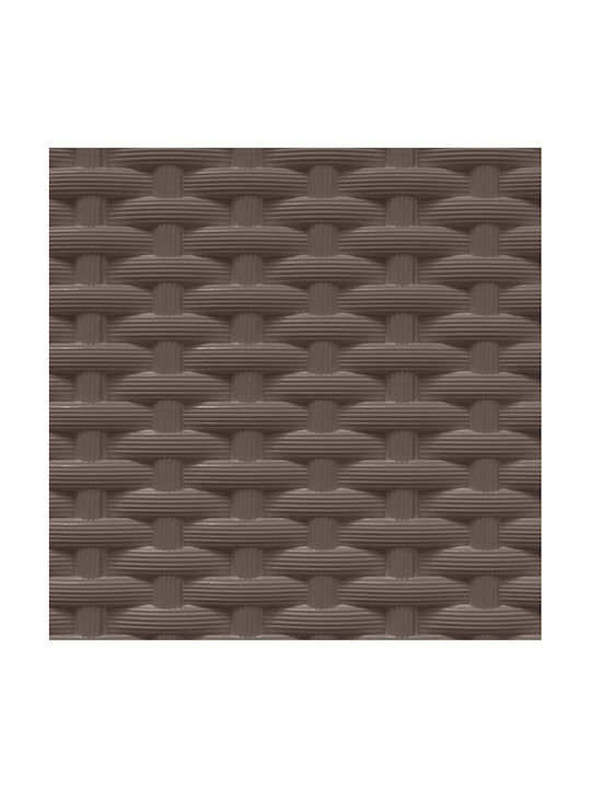 vidaXL Set of 4 Plastic Brown Planter Boxes 30cm