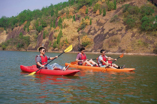Seaflo Duorum 0201-40014 Plastic Kayak Sea 2 People Red με Κουπιά