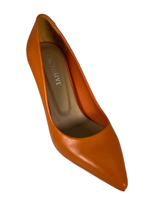 ExclusiveShoes Leather Orange Heels