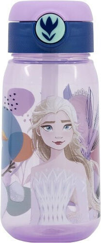Stor Детско Термос Frozen Пластмасов с Сламка Лилав 510мл