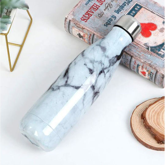 Sugar Love Μπουκάλι Θερμός Ανοξείδωτο 500ml Λευκό