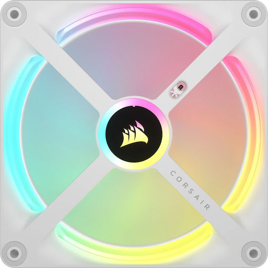 Corsair ICUE LINK QX140 Gehäuselüfter (2000rpm) mit RGB Beleuchtung 2 Stück Weiß