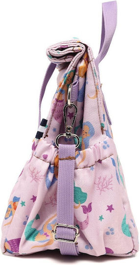The Lunch Bags Mermaids School Hand Lunch Bag 5lt Pink 21 x 16 x 24cm
