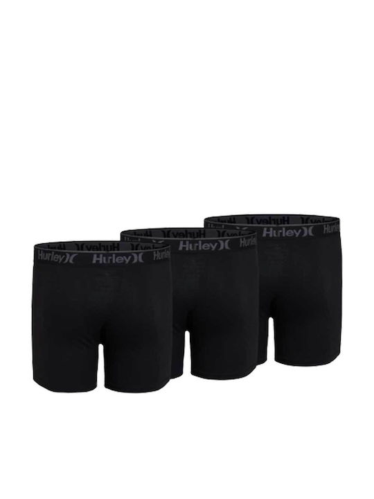 Hurley Herren Boxershorts Schwarz 3Packung