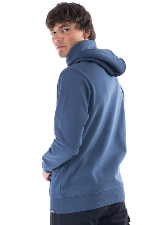 District75 Men's Sweatshirt with Hood Blue