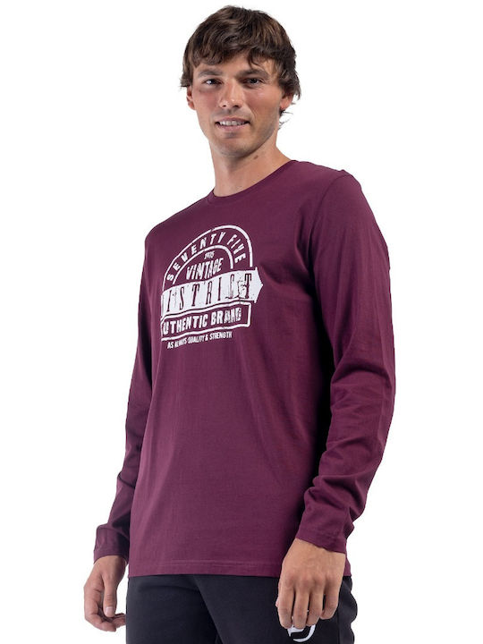 District75 Men's Sweatshirt Burgundy