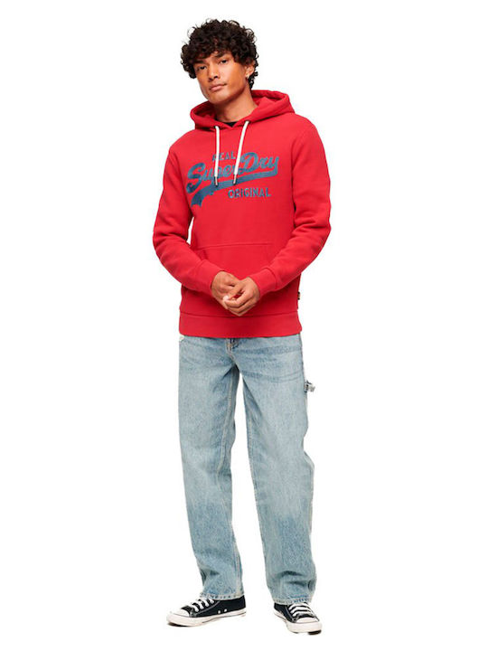 Sweatshirt mit Kapuze Rot