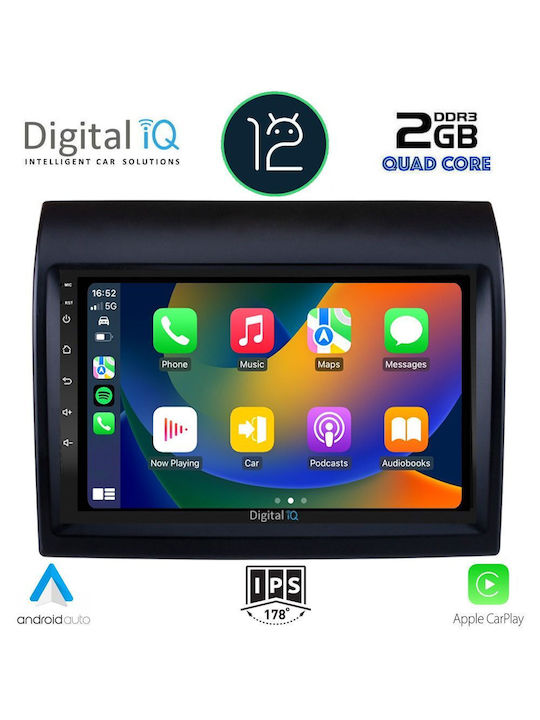 Digital IQ Car Audio System for Peugeot Boxer Fiat Ducato Citroen Jumper 2006-2021 (Bluetooth/USB/AUX/WiFi/GPS/Apple-Carplay) with Touch Screen 9"