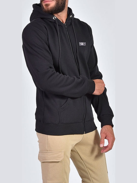 Herren Sweatshirt mit Kapuze Schwarz