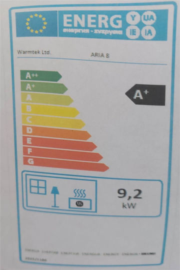 Warmtek Aria 8 Pelletofen Lufttherm 9.2kW