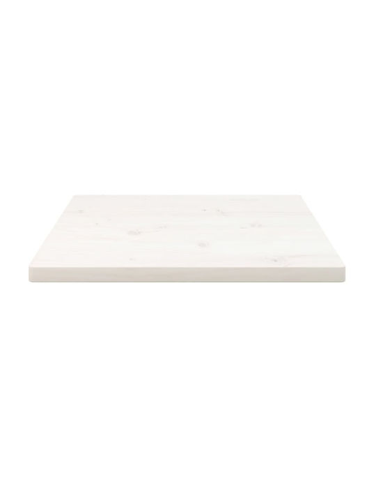 vidaXL Square Table Surface made of Solid Wood in White Color 40x40x2.5cm 824371 1pcs
