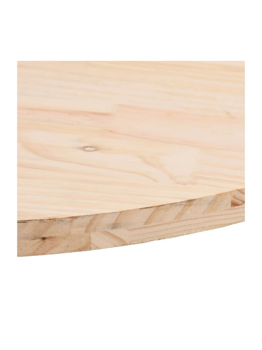vidaXL Oval Table Surface made of Solid Wood 100x50x2.5cm 824360 1pcs
