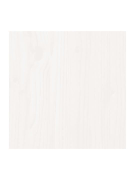 vidaXL Oval Table Surface made of Solid Wood in White Color 80x40x2.5cm 824351 1pcs
