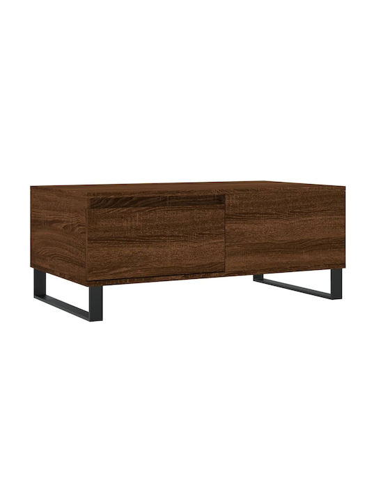 Rectangular Wooden Coffee Table Walnut L90xW50xH36.5cm