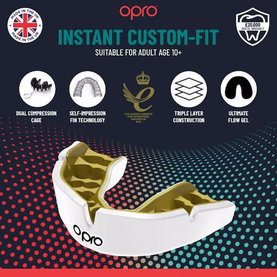 Opro Fit Senior Protective Mouth Guard Blue OP187