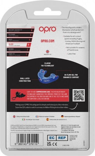 Opro GEN5 Senior Protective Mouth Guard Blue OP172