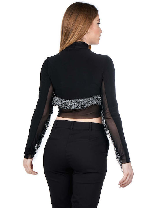 Zoya Women's Blouse Long Sleeve Black