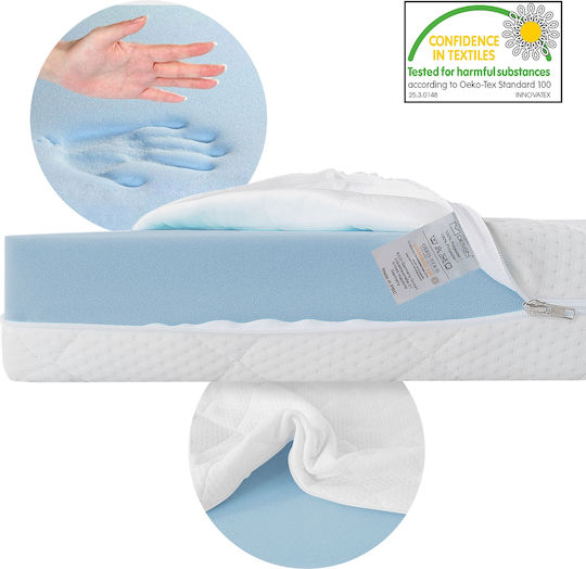 Pat Pentru Copii Single Verde Cu Saltea 80x160cm