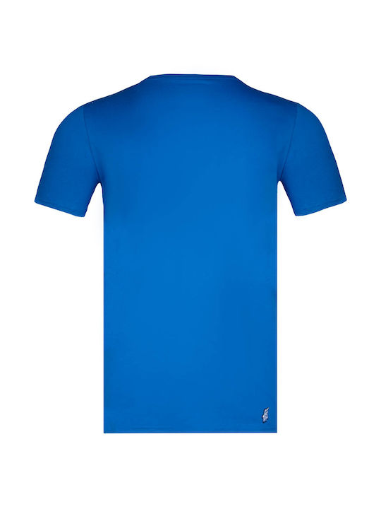 Bidi Badu Herren Sport T-Shirt Kurzarm Blau