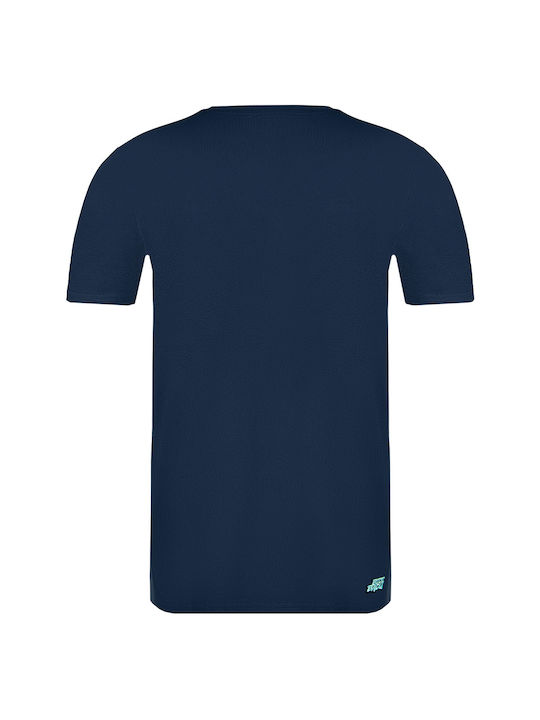 Bidi Badu Herren Sport T-Shirt Kurzarm Blau