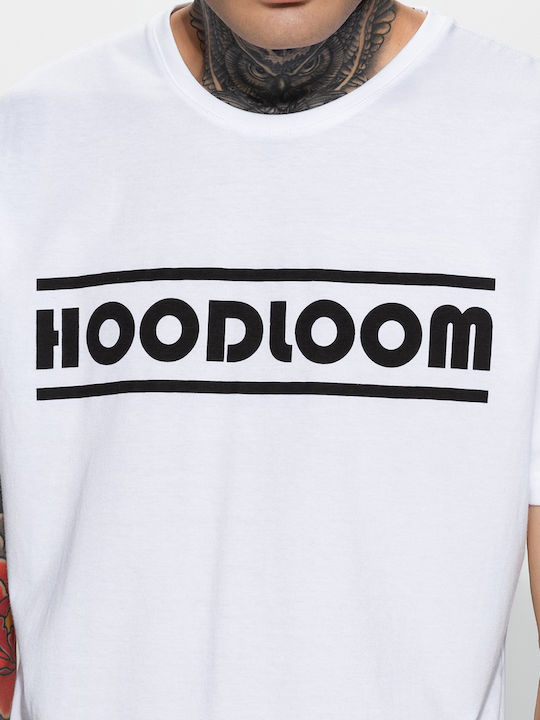 HoodLoom Herren T-Shirt Kurzarm Weiß