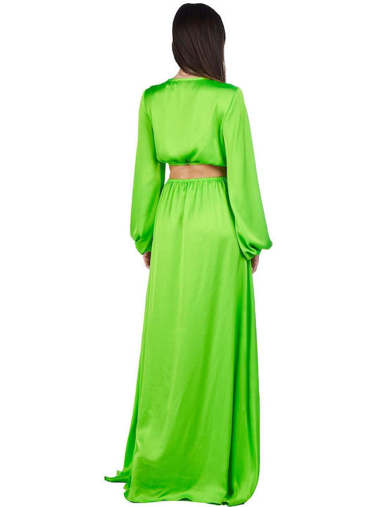 Zoya Maxi Evening Dress Green